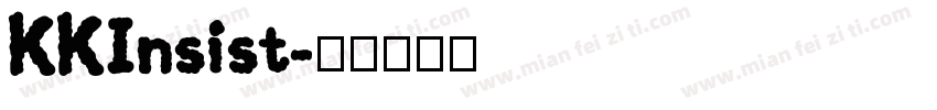 KK Insist字体转换